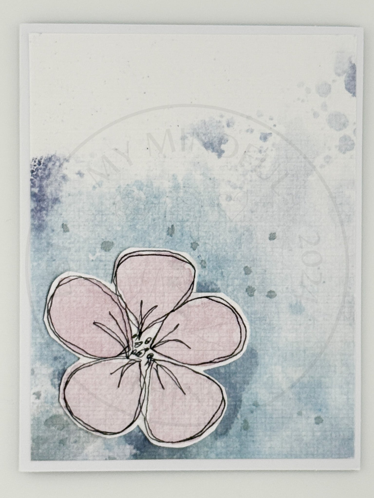 Mixed Media Art Note Card Set — 5 Cards & Envelopes