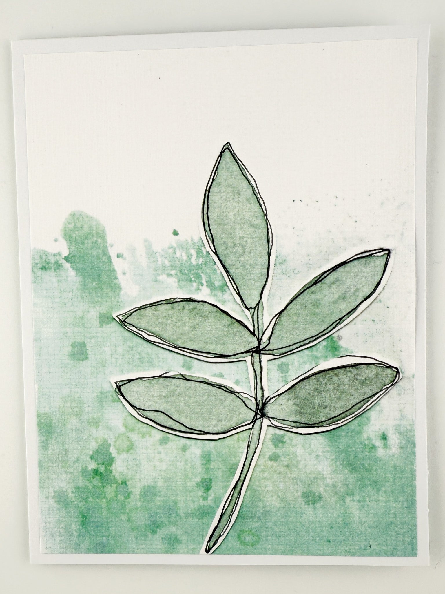 Mixed Media Art Note Card Set 2 — 5 Cards & Envelopes