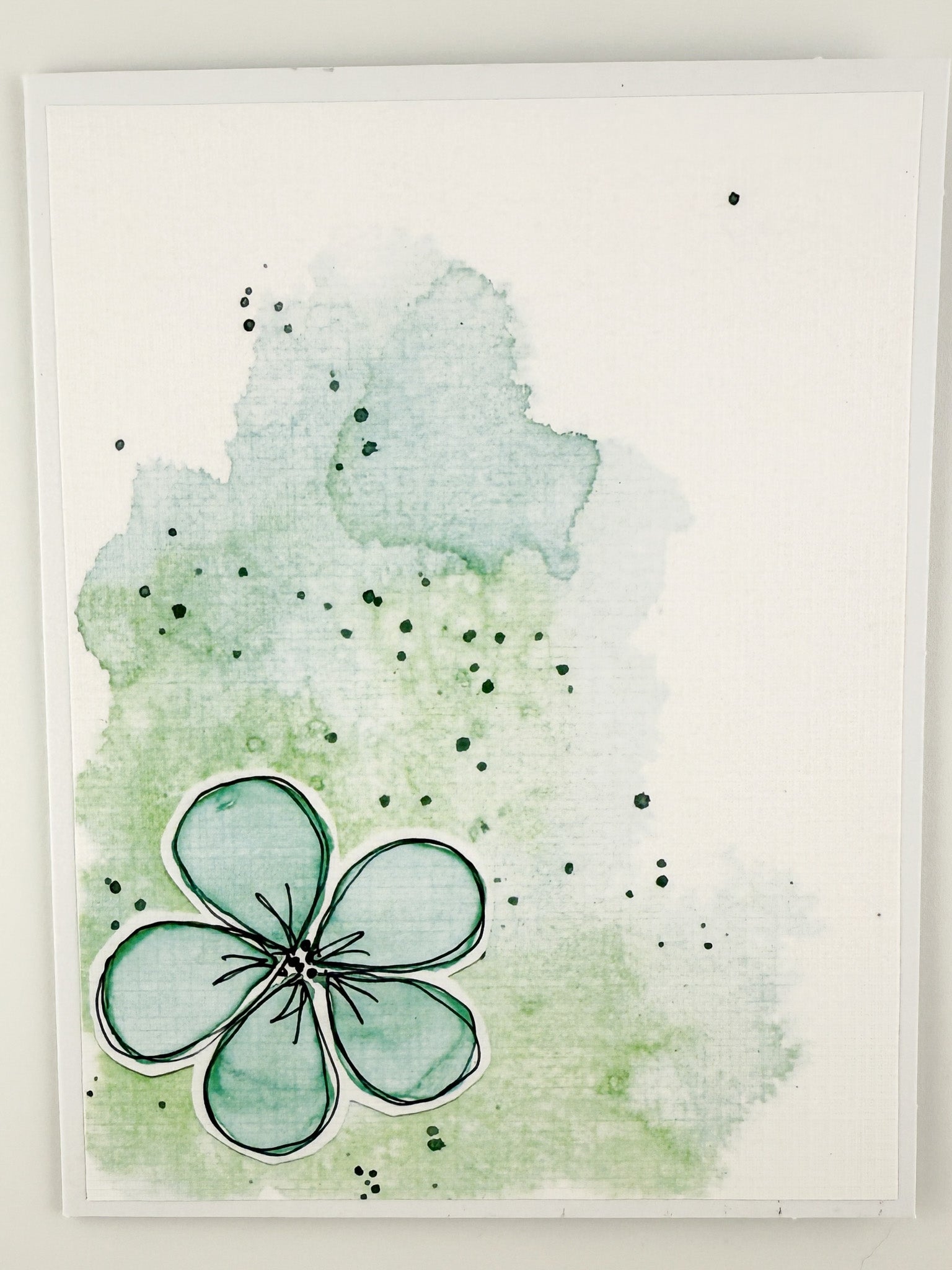 Mixed Media Art Note Card Set 2 — 5 Cards & Envelopes