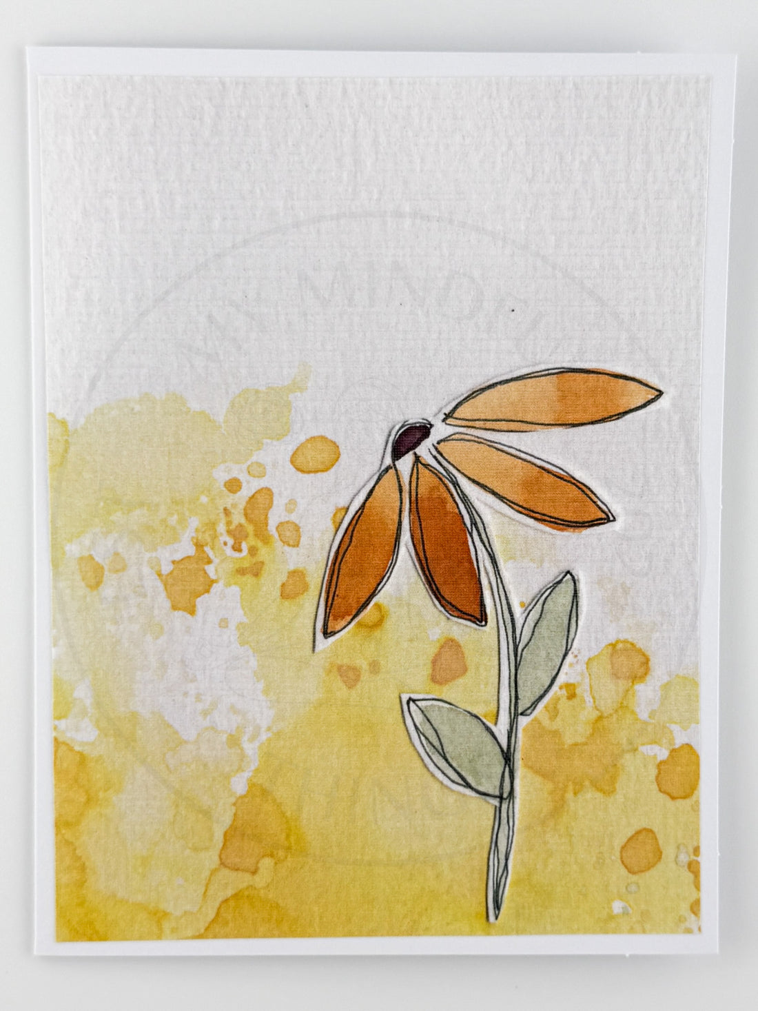 Yellow Coneflower Blank Notecard