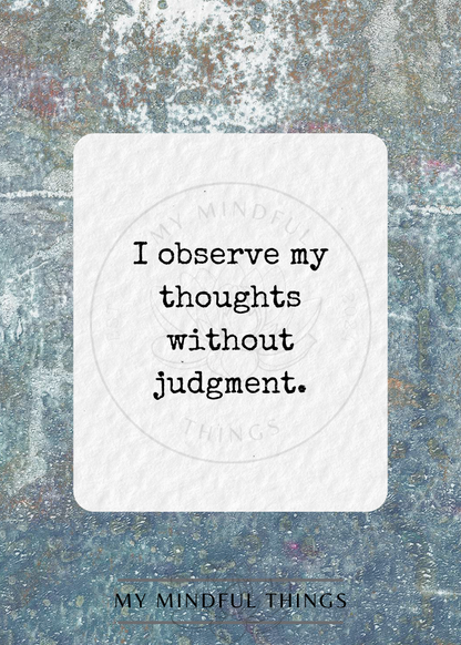 Cultivating Mindfulness Affirmation Pack (digital download)