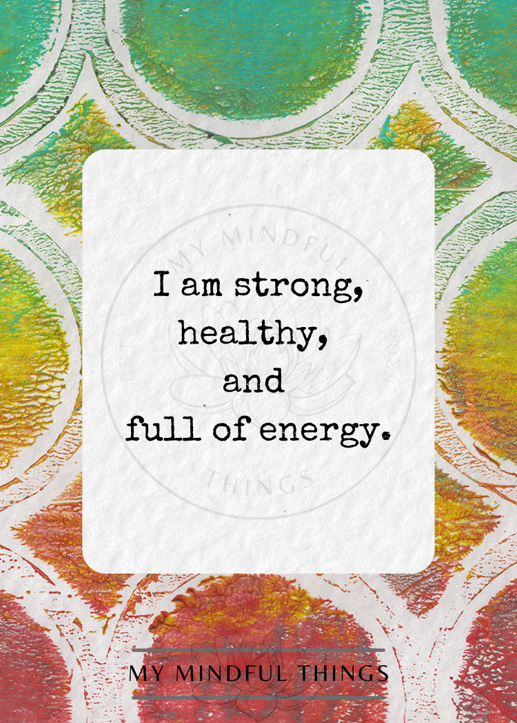 Health &amp; Wellness Affirmation Pack (digital download)