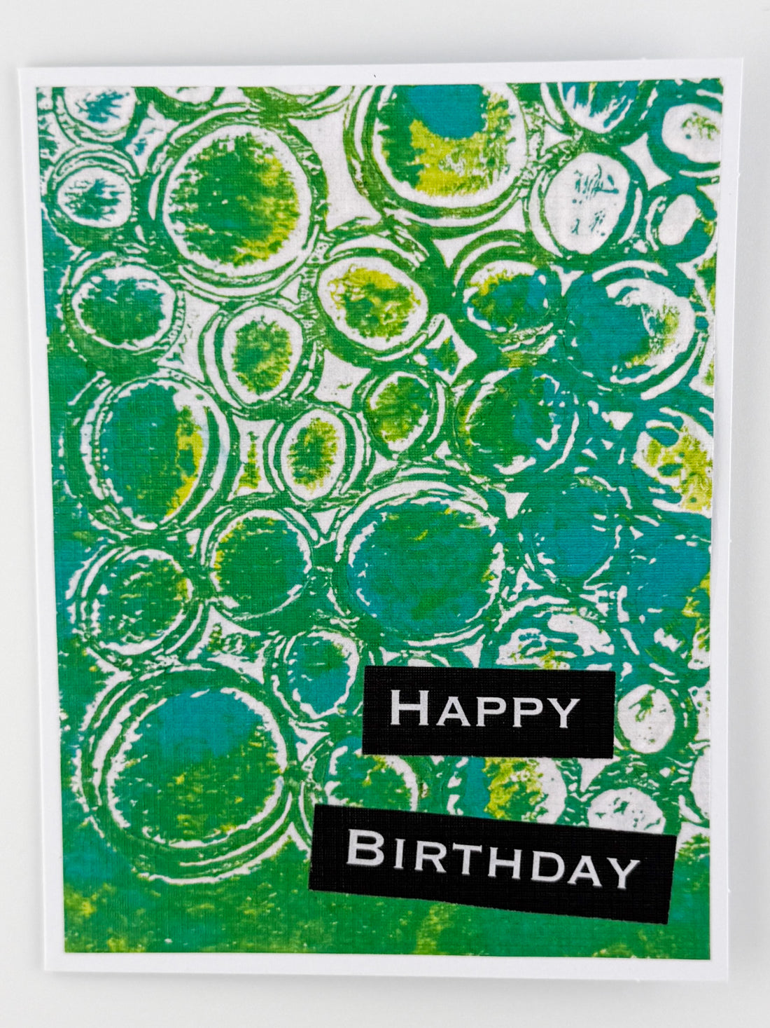 Vibrant Green Happy Birthday Card