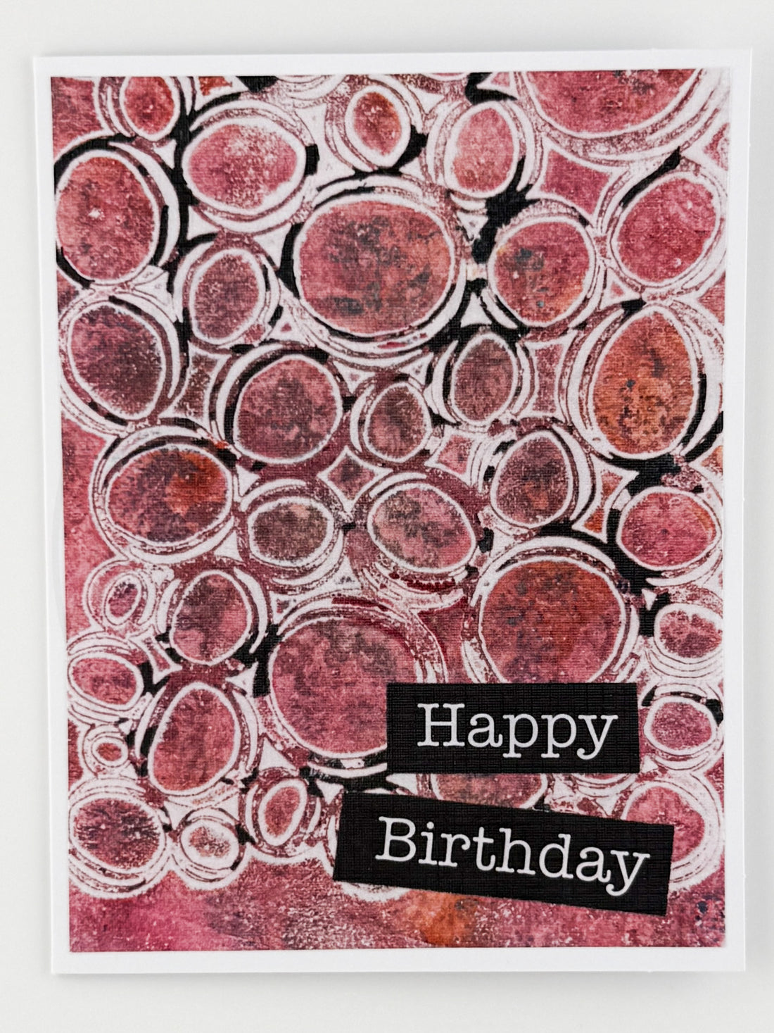 Bold Red Happy Birthday Card