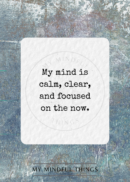 Cultivating Mindfulness Affirmation Pack (digital download)