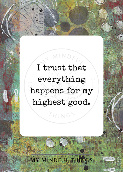 Positive Thinking Affirmations (digital download)