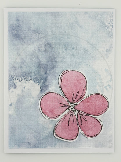 Mixed Media Art Note Card Set — 5 Cards &amp; Envelopes