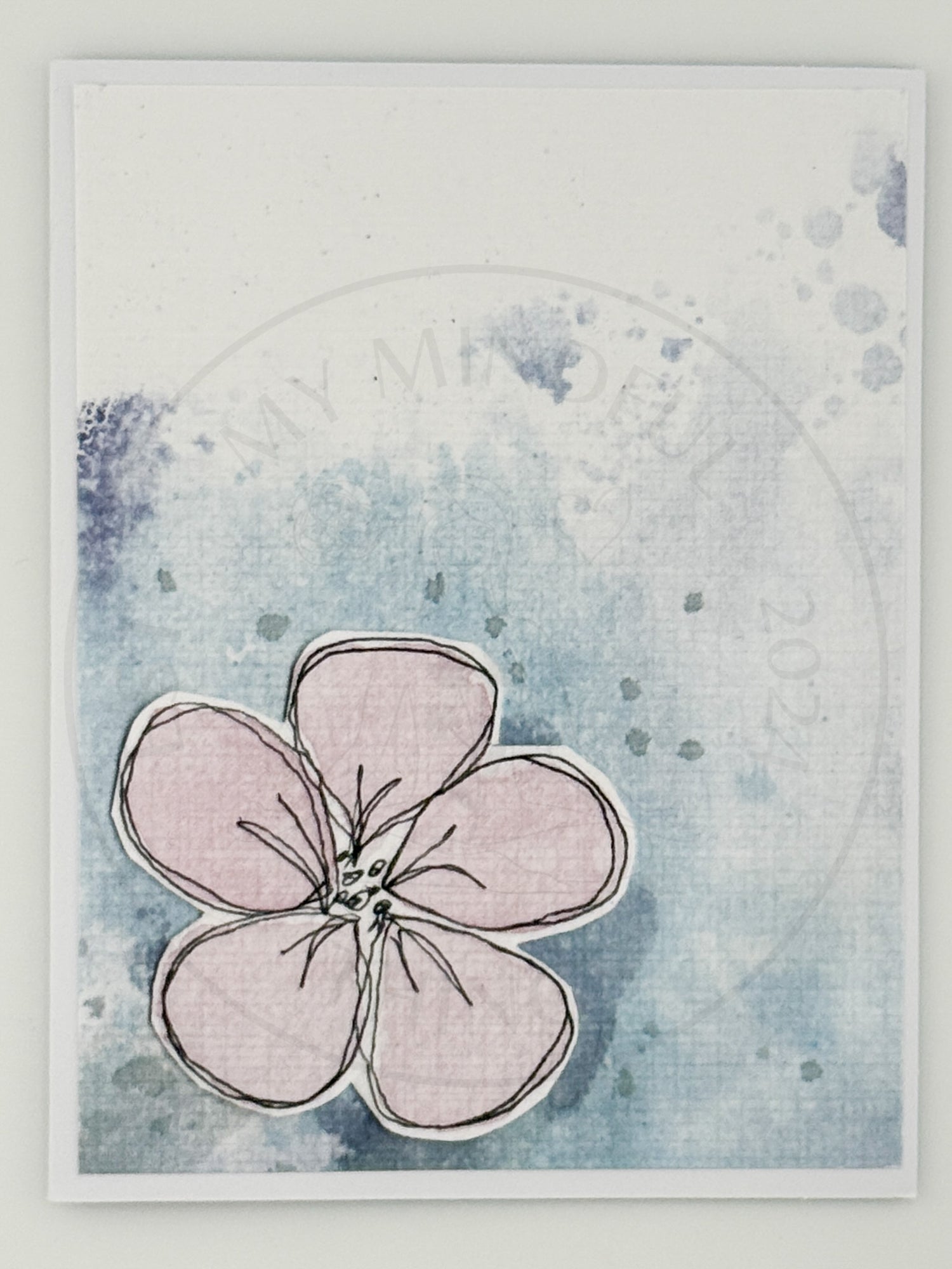 Mixed Media Art Note Card Set — 5 Cards &amp; Envelopes