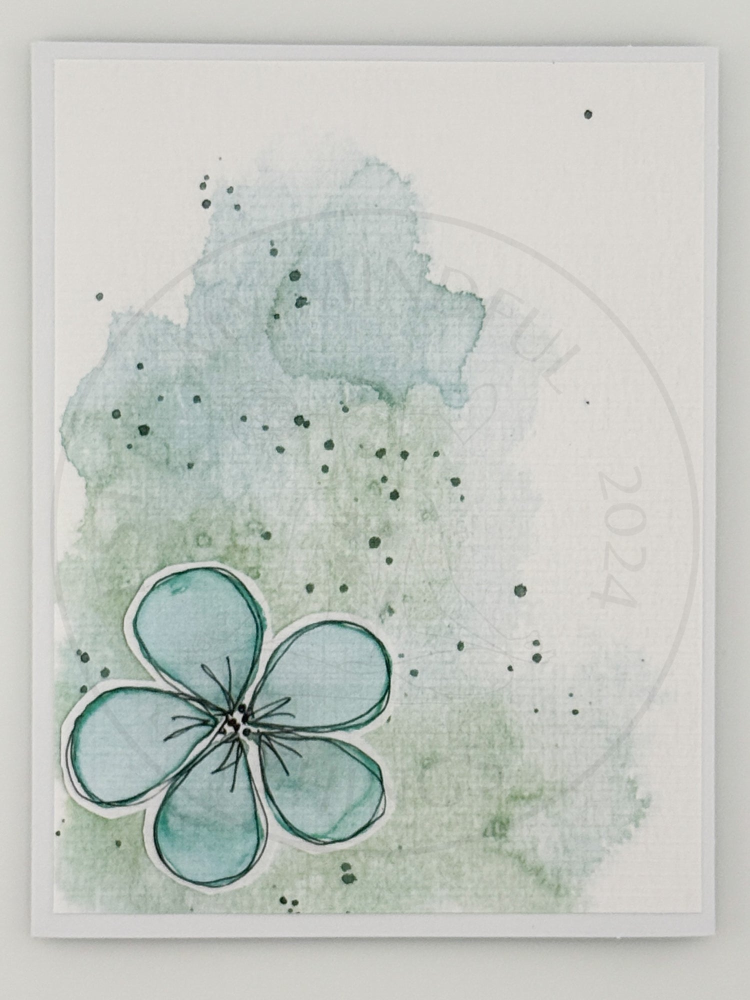 Mixed Media Art Note Card Set — 5 Cards &amp; Envelopes