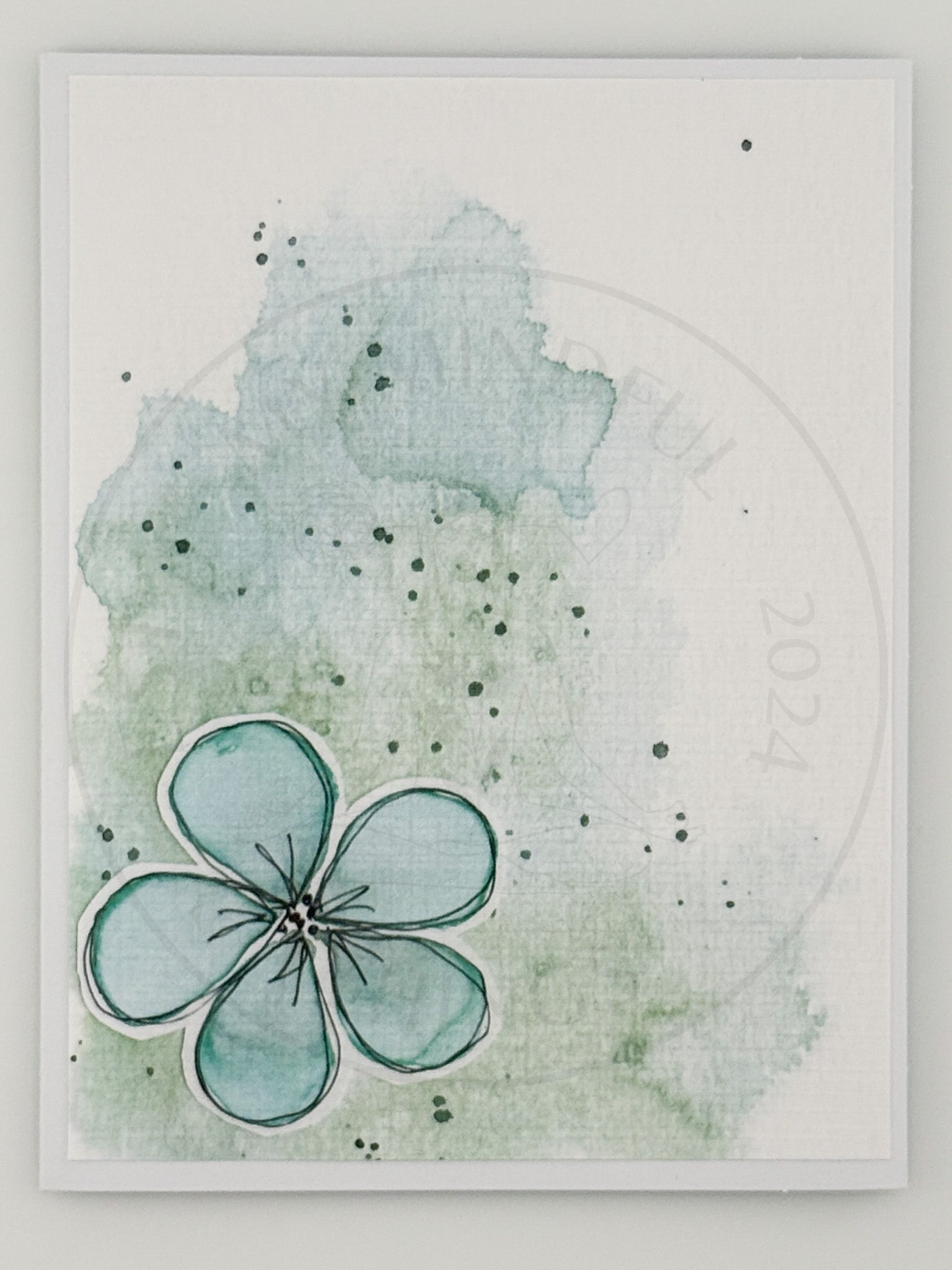Mixed Media Art Note Card Set 1 — 5 Cards &amp; Envelopes