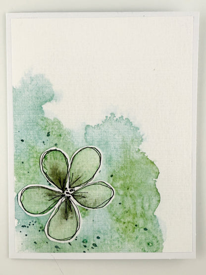 Mixed Media Art Note Card Set 2 — 5 Cards &amp; Envelopes