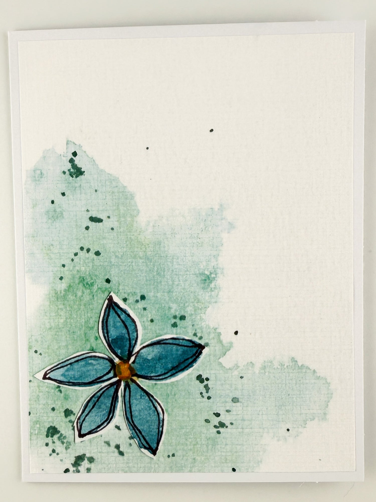 Mixed Media Art Note Card Set 2 — 5 Cards &amp; Envelopes