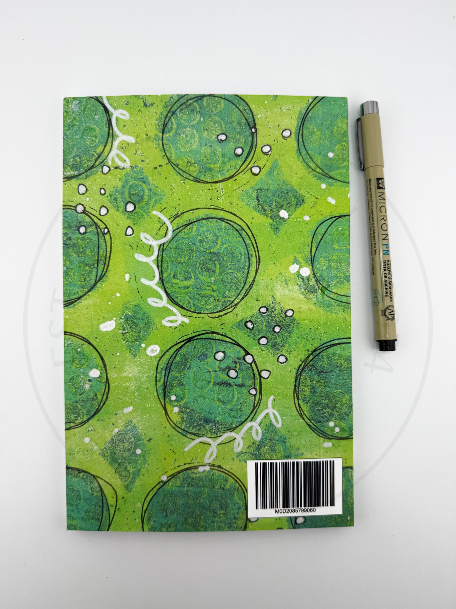 Softcover Journals - green circles