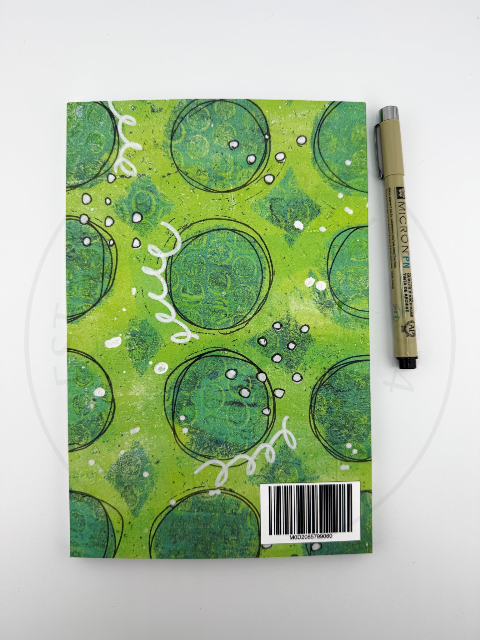 Softcover Journals - green circles