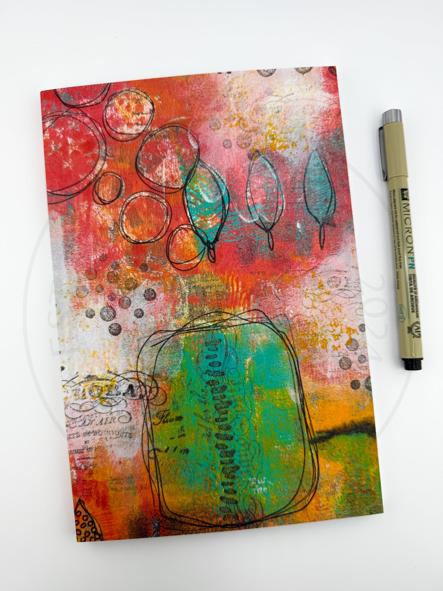 Softcover Journals - green/orange/red