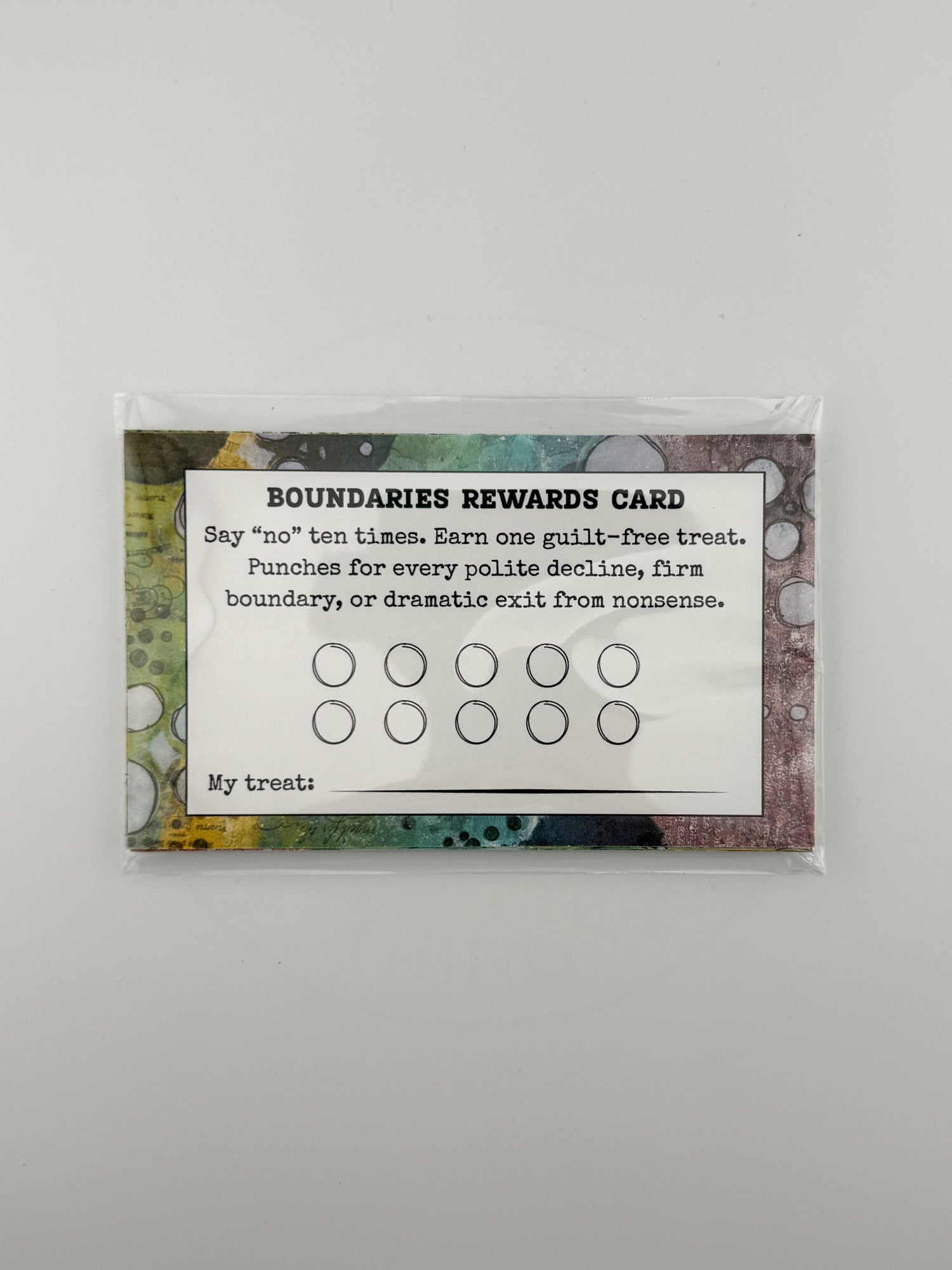 Boundaries Punch Card