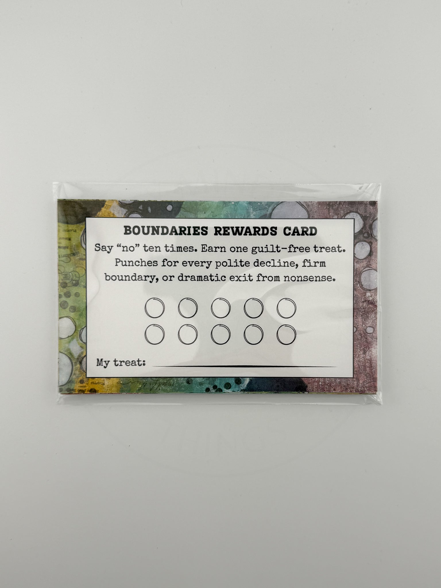 Boundaries Punch Card