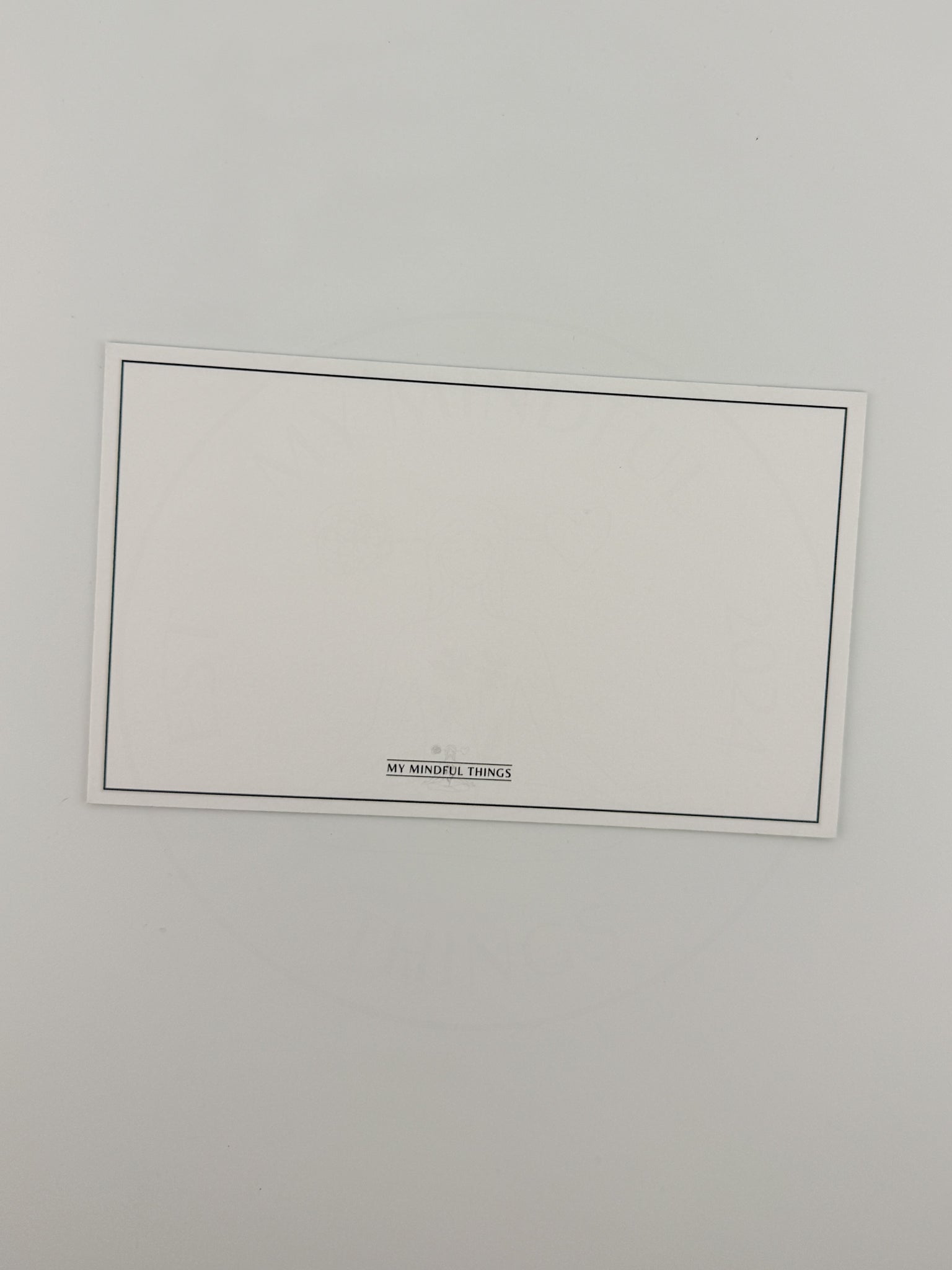 Boundaries Punch Card